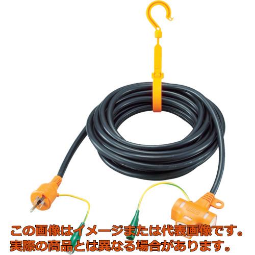 TRUSCO　抜け止めアース付ポッキンプラグ延長コード　10m