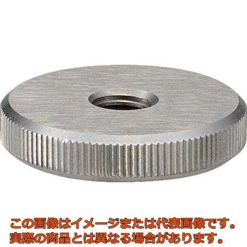 TRUSCO　ローレットノブ　平型　めねじ　ステンレス製　外径16×ネジM4