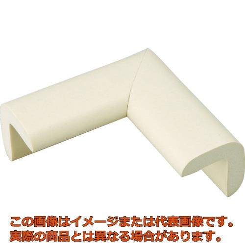 【代引不可・配送日時指定不可】TRUSCO　安心クッション　コーナー用　油面接着　極細　1個入　アイボリー