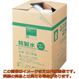 TRUSCO　精製水　20L　（1個入）