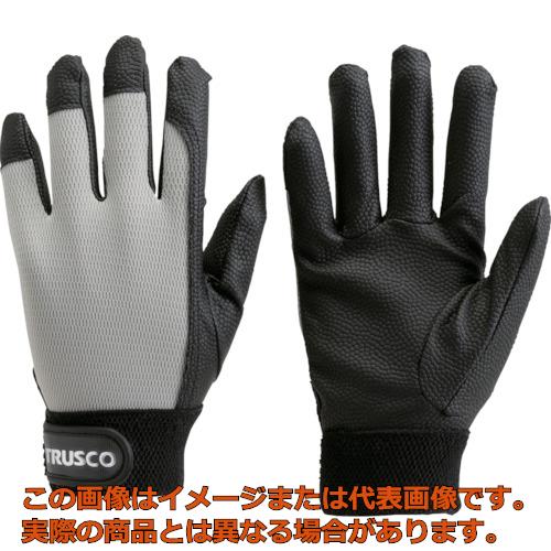 TRUSCO　PU厚手手袋　Lサイズ　グレー 1