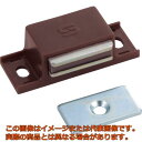 TRUSCO マグネットキャッチ 樹脂製 L40mm 茶