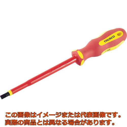 TRUSCO　絶縁ドライバー（マグネット入り）　（−3．0X100mm）