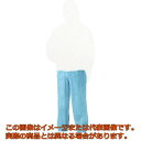 TRUSCO 不織布使い捨て保護服ズボン Lサイズ ブルー
