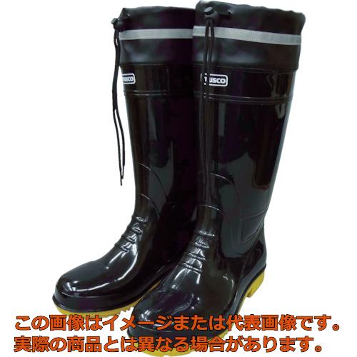 TRUSCO　耐油安全ブーツ　フード付　LL　黒