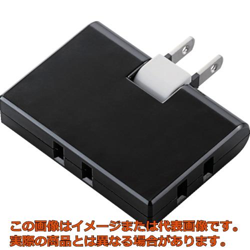 Rakuten - エレコム　コーナータップ　3個口　ブラック