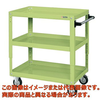 スーパーワゴン高さ調整タイプ（ゴム車）　TEKR−400【代引不可・配送日時指定不可・個人宅不可】