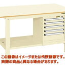 軽量作業台KKタイプ(スモールキャビネット付) KK−49PSL5I【代引不可・配送日時指定不可・個人宅不可】(4)