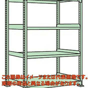 中量棚NL型（300kg／段・単体・高さ1200mm・4段タイプ）　NL−8164【配送日時指定不可・個人宅不可】
