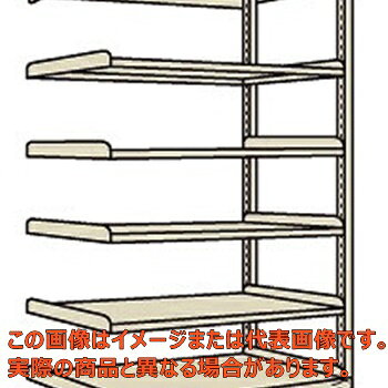 軽中量棚NDW型（150kg／段・連結・高さ2400mm・6段タイプ）　NDW−3716R【配送日時...