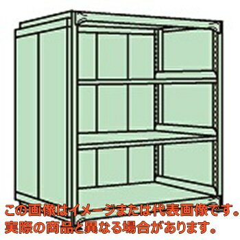 中量棚PB型パネル付（500kg／段・単体・高さ1800mm・4段タイプ）　PBG−1764【配送日時指定不可・個人宅不可】