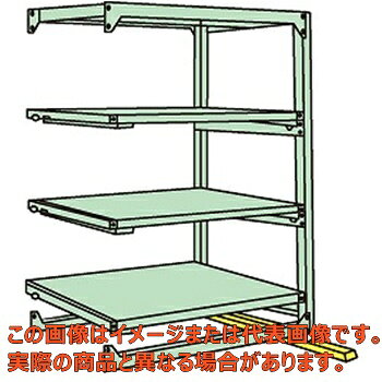 中量スライドラック（高さ1800mm・4段：スライド3段・連結タイプ）　MSR1812L04R【配送日時指定不可・..