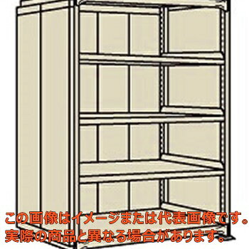 ラークラックパネル付（150kg／段・単体・高さ2100mm・5段タイプ）　PRLW−2745【配送日時指定不可・個..