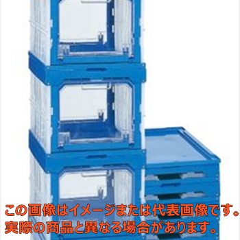 【代引不可・配送日時指定不可・個人宅不可】オリタタミコンテナ台車セット（ナイロンキャスター仕様）..