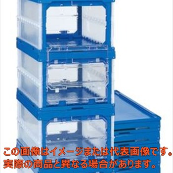 【代引不可・配送日時指定不可・個人宅不可】オリタタミコンテナ台車セット（ナイロンキャスター仕様）..