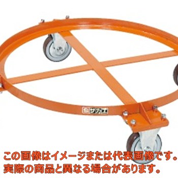【代引不可・配送日時指定不可・個人宅不可】円形ドラム台車（オープンタイプ）　DR−1S