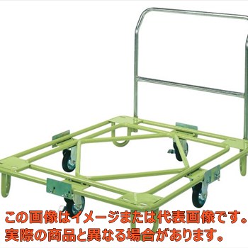 【代引不可・配送日時指定不可・個人宅不可】自在移動回転台車（中量型・取手付）　RB−1TG