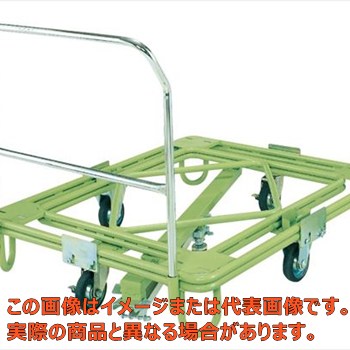 【代引不可・配送日時指定不可・個人宅不可】自在移動回転台車（重量型・取手・センターベース付）　RC..