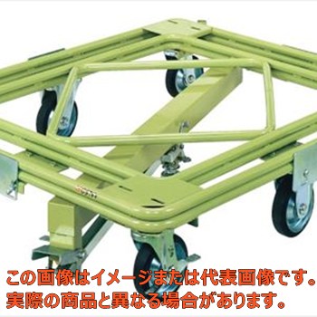 【代引不可・配送日時指定不可・個人宅不可】自在移動回転台車（超重量型・センターベース付）　RH−1KG