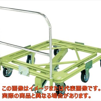 【代引不可・配送日時指定不可・個人宅不可】自在移動回転台車（超重量型・取手・センターベース付）　..