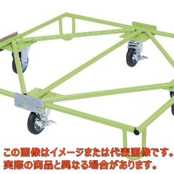 【代引不可・配送日時指定不可・個人宅不可】樹脂パレット台車（取手ナシタイプ）　SC−110