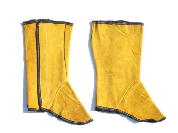 革製すねあて 脚半 きゃはん/ゲートル 安全靴保護ガード/アウトドア バーベキュー/代引不可/通販格安セール情報 楽天 通販