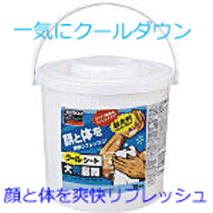 TRUSCO(トラスコ)　クールボディシート　大判振舞　本体70枚　TBSU-70　一気にクールダウンしたい時に