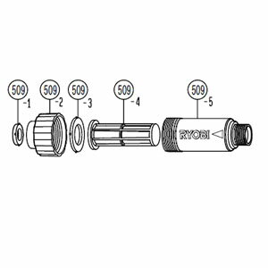 楽天町の工具屋さんKOUGUMANコウグマンリョービ（RYOBI）高圧洗浄機用アクセサリーAJP-1700VGQ用部品自吸フィルタ 6083097　京セラ京セラに社名、ロゴ変更