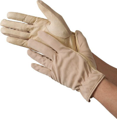 ●柔らかく耐摩擦性に優れ、ソフトな使用感で作業性を重視した豚革手袋です。●軽量で通気性に優れた手袋です。●コストパフォーマンスに優れた簡易包装タイプです。●軽作業、部品組み立て、品質管理。●サイズ:M●全長(cm):20.5●手のひら周り(cm):16.2●中指長さ(cm):6.8●厚み:0.6mm●掌部:豚本革●手甲部:ポリエステル　
