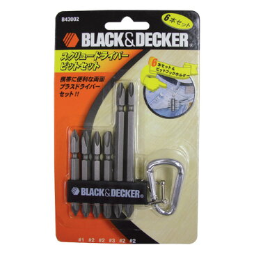 BLACK & DECKER　両頭スクリュードライバー 6本セットB43002　ブラックアンドデッカー