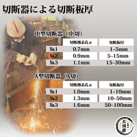 ヤマト産業アセチレン用中型切断器(N-YC-1-W)本体と火口No.1No.2No.3セット品トラス281-6041同等品取替