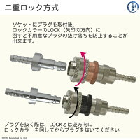 ヤマトカプラOKコックの二重ロック方式