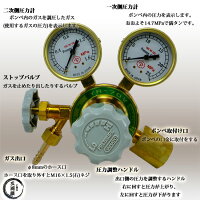 ヤマト産業工業用窒素ガス用ストップバルブ付調整器YR-70V(YR70V)圧縮空気、アルゴン使用可出口ホース口トラスコ品番126-7647【あす楽】【送料無料】
