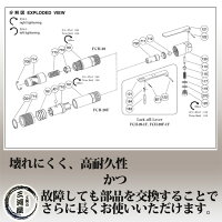 不二空機(FUJI)小型軽量・強力・高耐久フラックスチッパFCH-20・平タガネG-2-3・カプラ20PMセット