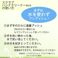 スクラブハンドクリーナーecoの使い方