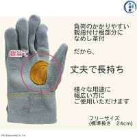 シモン牛床革作業用革手袋「107AP銀当て付きの銀当て部について