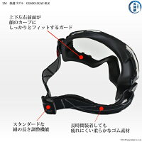 3M(スリーエム)メガネの上から装着可能な保護ゴグル(保護ゴーグル)GG6001SGAF-BLK図2