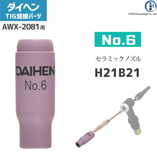 ダイヘン ( DAIHEN )　ノズル No. 6　H21B21　TIG 溶