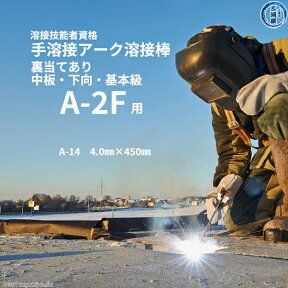 JIS 、 WES 溶接技能者 資格試験 A-2F ( A2F )（下向、中板、裏当て金あり）用 溶接棒 セット