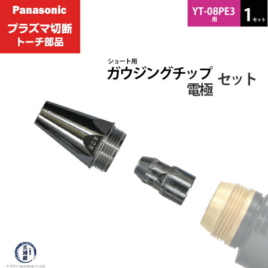 Panasonic ( パナソニック )　ガウジングチップ 電極 セット 　PG-STE　ショート 用 プラズマ切断 トーチ YT-08PE3 用 1セット