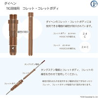 【TIG部品】ダイヘンコレットφ2.4mmH950C05【AWX-2081用】
