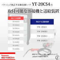 パナソニック純正半自動溶接トーチYT-20CS4200A用3m適用ワイヤー径0.9mmREDTORCH4(レッドトーチ)