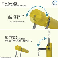 加納化成溶接棒携帯ケースケースワーカーY400キャップの開閉と立て方