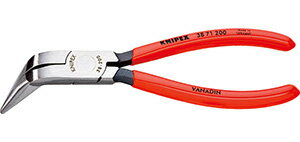 ☆KNIPEX/クニペックス 3871-200 半丸口 70°先曲り メカニックプライヤー 輸入 工具