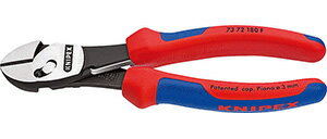 ☆KNIPEX/クニペックス 7372-180F ツインフォースニッパー バネ付 輸入 工具