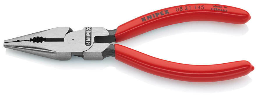 ☆KNIPEX/クニペックス　0821-145 ニードルノーズペンチ(SB) 　マーリンプライヤー　　輸入　工具