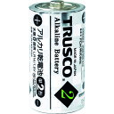 ☆TRUSCO（トラスコ） TLR14G-P2S アルカリ乾電池 単2 2個入 単二電池 コード(4234081)