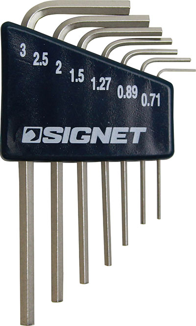 ☆シグネット/SIGNET　35060　ホルダー付六角棒レンチ7本セット　 (0.71-3mm)　　輸入　工具