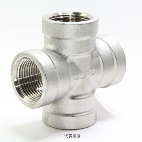 ☆ナゴヤ　ステンレス製(SUS)　クロス (X)　6A (1/8)　ねじ込み式管継手