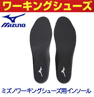 【1枚までメール便可能】☆ミズノ/MIZUNO 安全靴　オールマイティ　ALMIGHTY ワーキングシューズ用インソール 中敷　C1GU160009 ブラック　抗菌防臭加工